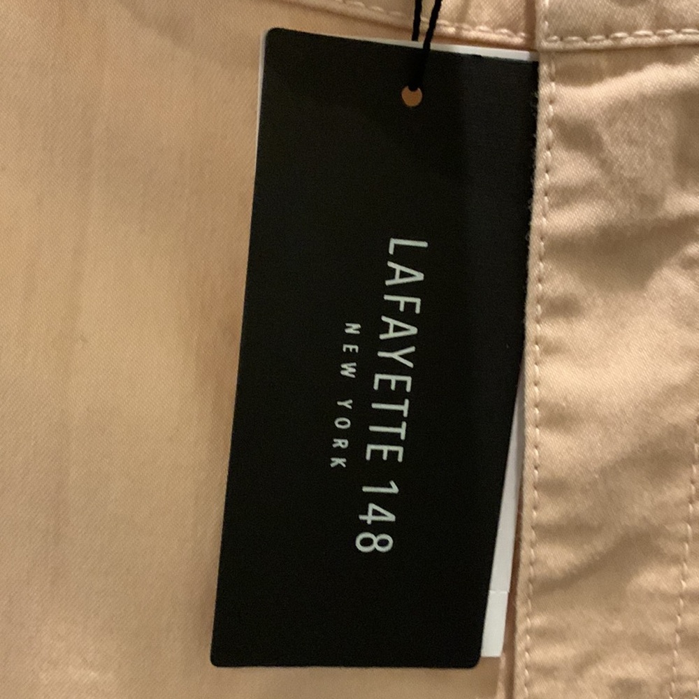 Lafayette 148 New York Light Blush Skinny Pants Size 12 - Picture 7 of 13